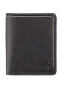 Небольшой мужской кошелек Visconti PLR70 Piana c RFID (Black-Steel Blue)