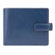 Синий кожаный кошелек Visconti PM102 Leonardo c RFID (Blue Mustard)