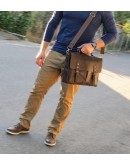 Фотография Коричневая кожаная сумка для мужчины Tarwa RСC-3960-4lx