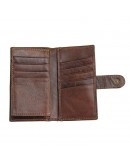 Фотография Кожаное мужское портмоне коричневое R-8120Q