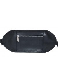 Черная сумка на пояс из плотной винтажной кожи Tarwa RA-1560-4lx