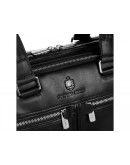 Фотография Черная деловая мужская кожаная удобная сумка Royal RB001A