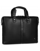 Фотография Кожаная черная мужская сумка для ноута и документов Royal RB004A