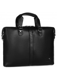 Кожаная черная мужская сумка для ноута и документов Royal RB004A