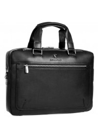 Мужская черная деловая кожаная сумка Royal RB005A
