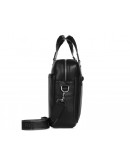 Фотография Мужская черная деловая кожаная сумка Royal RB005A