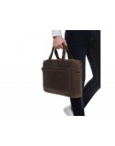 Фотография Коричневая мужская деловая кожаная сумка Royal RB005R
