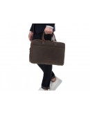 Фотография Коричневая винтажная мужская деловая сумка Royal RB026R