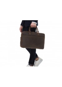 Коричневая винтажная мужская деловая сумка Royal RB026R