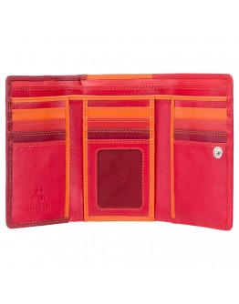 Красный женский кошелек Visconti RB43 Bora c RFID (Red Multi)