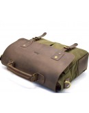 Фотография Мужской портфель - сумка из кожи и ткани Tarwa RC-3960-H