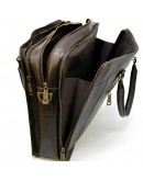 Фотография Коричневый мужской коричневый кожаный портфель Tarwa RC-4666-4lx