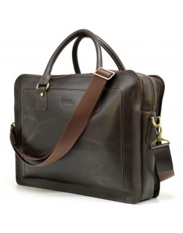 Коричневый мужской коричневый кожаный портфель Tarwa RC-4666-4lx