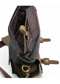 Большая мужская сумка на плечо, кожа и ткань Tarwa RG-6690-4lx