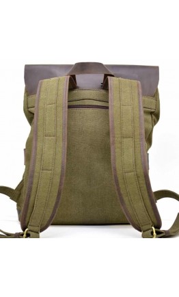 Универсальный мужской рюкзак из кожи и ткани Tarwa RH-9001-4lx