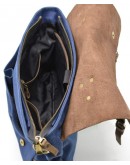Фотография Мужская сумка синего цвета ткань и кожа Tarwa RK-3960-3md