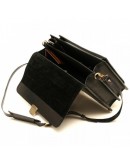 Фотография Черный кожаный мужской небольшой портфель Manufatto RP-1Black