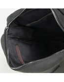 Фотография Серо-черная сумка мужская кожаная на плечо RR-8090A