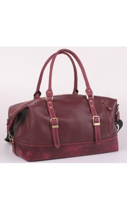 Вместительная кожаная сумка для командировок Manufatto S7-3 redbrown