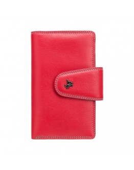 Красный кожаный кошелек Visconti SP30 Ylang c RFID (Red Multi Spectrum)