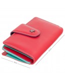 Фотография Красный кожаный кошелек Visconti SP30 Ylang c RFID (Red Multi Spectrum)