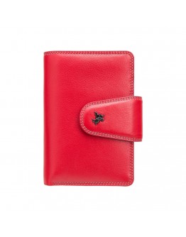 Красный кожаный кошелек Visconti SP31 Poppy c RFID (Red Multi Spectrum)