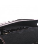 Фотография Черный мужской кожаный портфель с коричневой нитью Manufatto SPS-3 Black