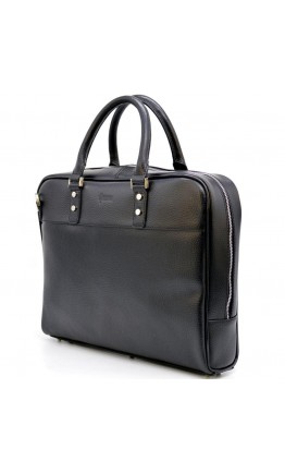 Черный мужской кожаный портфель - сумка Tarwa TA-4765-4lx