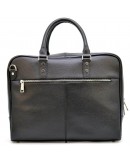 Фотография Черный мужской кожаный портфель - сумка Tarwa TA-4765-4lx