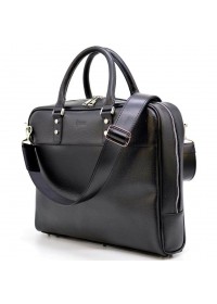 Черный мужской кожаный портфель - сумка Tarwa TA-4765-4lx