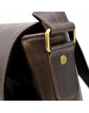 Фотография Коричневая винтажная большая мужская сумка на плечо  Tarwa TC-1047-4md