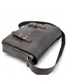 Фотография Мужская коричневая кожаная сумка на плечо Tarwa TC-6002-3md