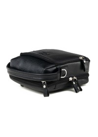 Кожаная мужская сумка черная на плечо Tifenis TF68578A