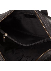 Вместительная сумка мужская кожаная черного цвета TF69876-8A