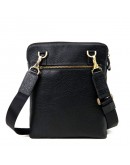 Фотография Удобная черная кожаная мужская сумка-планшетка Tifenis TF69905-2A