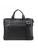 Фотография Удобная черная кожаная сумка для ноутбука Tifenis TF69970-3A