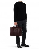 Фотография Очень удобный мужской коричневый портфель Tifenis TF69992-5C
