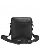 Фотография Кожаная сумка мужская на плечо, черная Tifenis TF70008-2A