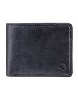Черный кожаный кошелек Visconti TSC46 Francesca c RFID (Black)