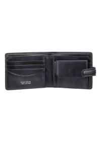 Черный кожаный кошелек Visconti TSC47 Riccardo c RFID (Black)