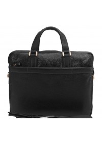 Мужская сумка для ноутбука, черная кожаная Tifenis Tf69886-6A