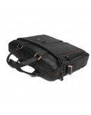 Фотография Мужская сумка для ноутбука, черная кожаная Tifenis Tf69886-6A