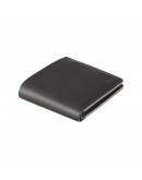 Фотография Черный кожаный кошелек Visconti VSL33 TAP-N-GO c RFID (Black-Steel Blue)
