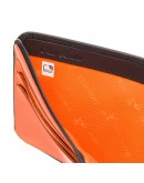 Фотография Кожаный черный кошелек Visconti VSL35 Trim c RFID (Black-Orange)