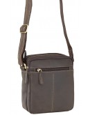 Фотография Мужская коричневая сумка, кожаная Visconti S8 (oil brown)