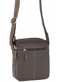 Мужская коричневая сумка, кожаная Visconti S8 (oil brown)