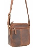 Фотография Мужская сумка на плечо, песочная Visconti S8 (oil tan)
