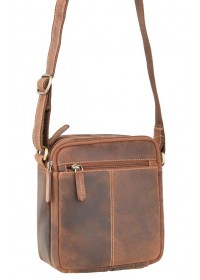 Мужская сумка на плечо, песочная Visconti S8 (oil tan)