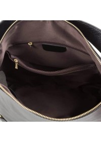 Женская кожаная черная сумка на плечо W108-9803A