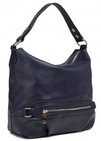 Женская кожаная синяя сумка W108-9803NV